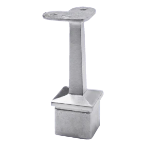 PSG vlakke leuningsteun hoek 90° gelijmd – staal AISI 304 systeem 40x40