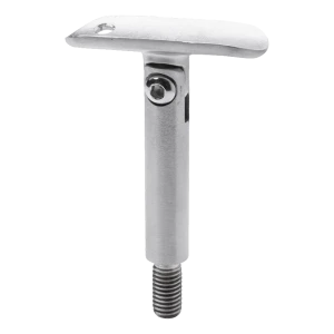 Gelede leuningensteun staaf fi 12×75 mm AISI 304 – systeem 42,4 mm, schroefdraad M8