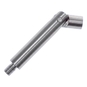 Verstelbare leuningsteun stang fi 14 mm L75 mm – RVS AISI 304 satijn