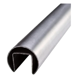 PSG Opzetgreep voor glas Ø 42,4 mm satijn – AISI 304 buis, lengte 5000 mm