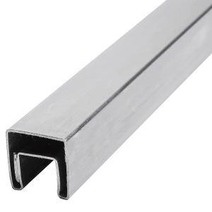 PSG Opzetgreep voor glas 40x40 mm AISI 304 satijn – 2500 mm