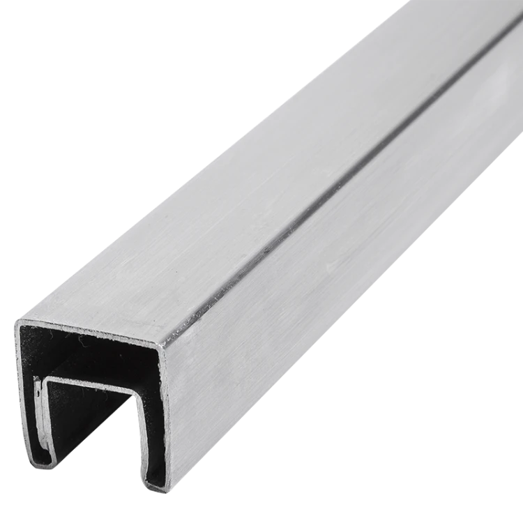 PSG Opzetgreep voor glas 40x40 mm AISI 304 satijn – 2500 mm 001-082 (1)