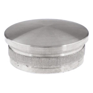 Bolle indrukdop voor balustradebuis 48,3 mm – roestvrijstaal AISI 304 satijn