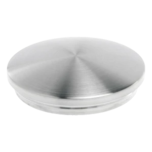 Bolle eindkap ingedrukt voor balustradebuis Ø42,4 mm – roestvrij staal AISI 304 satijn