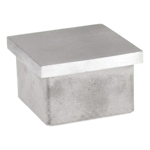 Indrukdop voor vierkant profiel 40×40×2 mm – roestvast staal AISI 304 satijn