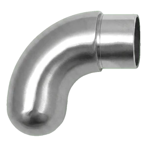 PINOX handgreep afwerking balustrade – gesloten ronde elleboog 42,4 mm satijn