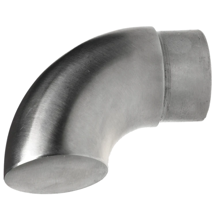 Gesloten balustradeleuning bocht voor buis 42,4 mm – roestvrij staal AISI 304 satijn 001-102 (1)