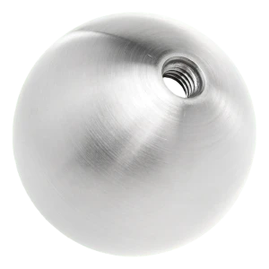 Schroefbol balhoofd ø50 mm roestvrij staal AISI 304 satijn, schroefdraad M8