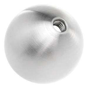 Schroefbare holle bol ø60 mm met schroefdraad M8 – roestvrijstaal AISI 304 satijn