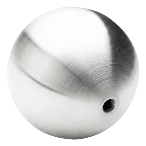 PINOX balusterbol schroefbaar hol Ø100 mm M10 – roestvrijstaal satijn