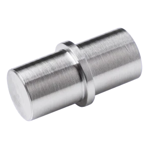 Rechte railing connector voor buis Ø 12 mm – RVS AISI 304 satijn