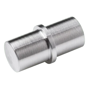 Rechte leuning verbinder voor buis Ø 16 mm – RVS AISI 304, satijn