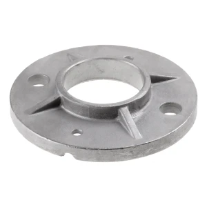 Montagesteun met flens voor balustrade ⌀42,4 mm – stalen uitvoering met gaten