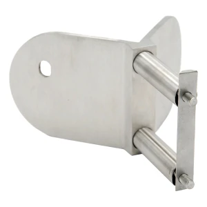 PINOX hoekbevestiging uitwendig voor balustradepaal 42,4 mm – AISI 304 satijn