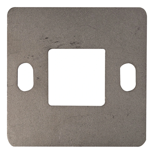 Balustradepaal voetplaat voor lassen 100×100 mm – roestvrijstaal AISI 304, systeem 40×40 001-162 (1)