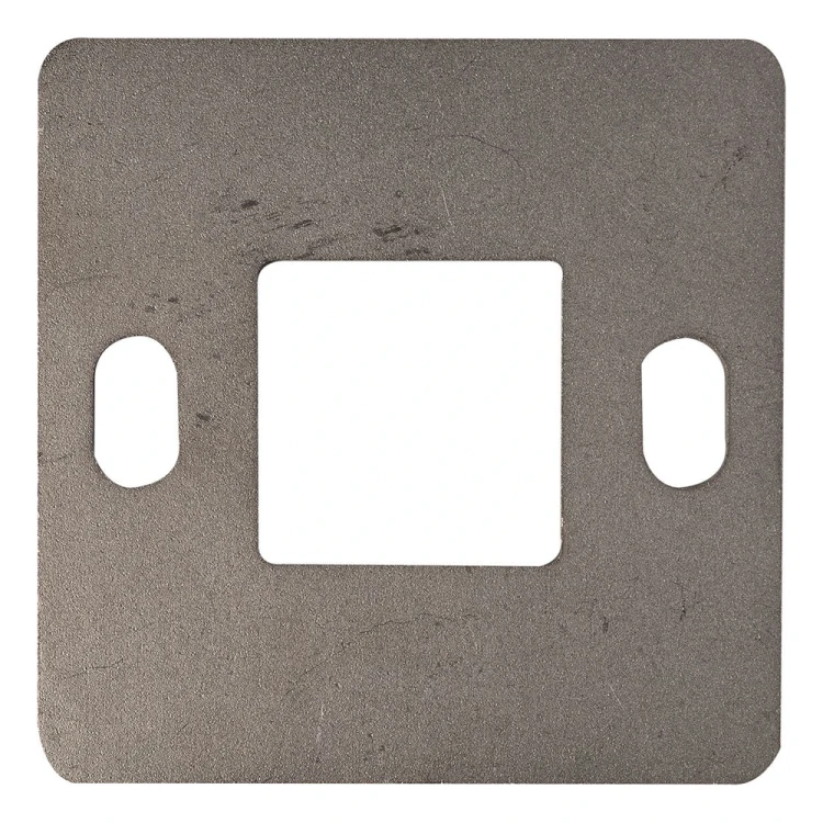 Balustradepaal voetplaat voor lassen 100×100 mm – roestvrijstaal AISI 304, systeem 40×40 001-162 (1)