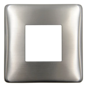 Kwadratische afdekrozet 90×90 mm voor balustradeprofiel 40×40 – RVS AISI 304 satijn