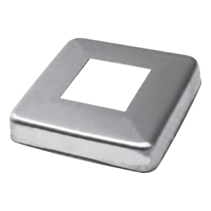 Afdekrozet voor profiel 40x40 mm – roestvrijstaal AISI 304 satijn