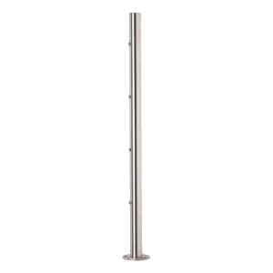 PINOX – middenbalustrade paal onbewapend fi 42,4 × 881 mm, roestvrij staal satijn