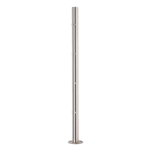 PINOX – hoekbalustradepaal fi 42,4 mm onbewapend AISI 304 satijn