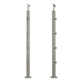 PSG Balustradepost midden doorvoer ø 42,4 mm AISI 304 – 4 houders, satijn 001-204 (1)
