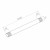 Trekstang voor glazen luifel M10x1000 mm – roestvast staal AISI 304, rechts/links draad, satijn 001-230 (2)