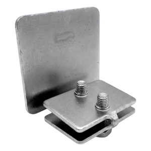 PSG eindstuk rijrailprofiel 70×70 mm voor zelfstandige schuifpoort