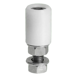 PSG geleidingsrol poortrol FI 43 mm wit met schroefbeugel M16