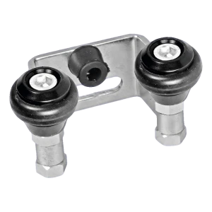 PSG bovenste geleiding voor schuifpoort met rubberen rollers – hartafstand 80 mm