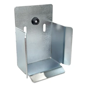 PSG aanloopsteun voor schuifpoort op rail 140×140 mm staal