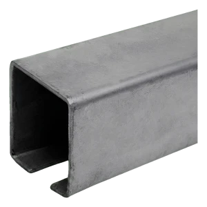 PSG geleidingsrail voor schuifhekken – stalen U-profiel 70×70 mm, L=6000 mm