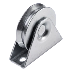 PSG poortrol V diameter 88 mm met beugel – voor rails schuifpoort