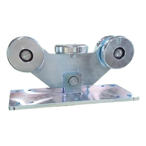 PSG poortloper 5-rols voor rail 140 mm – stalen rollen ⌀126 mm