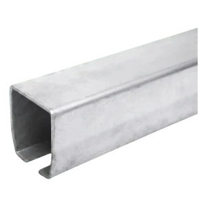 PSG railgeleider voor schuifpoort – U-profiel 140×140×6 mm, lengte 6 m, thermisch verzinkt