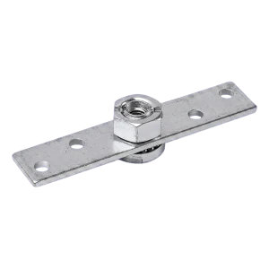 PSG stalen montageplaat voor rollers van schuifpoorten 100×20 mm