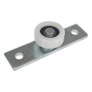 PSG – nylon geleidingsrol voor onderhangende poort ø40 mm met montageplaat